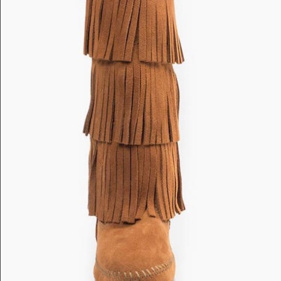 Minnetonka Shoes - Brown Minnetonka Moccasin Boot